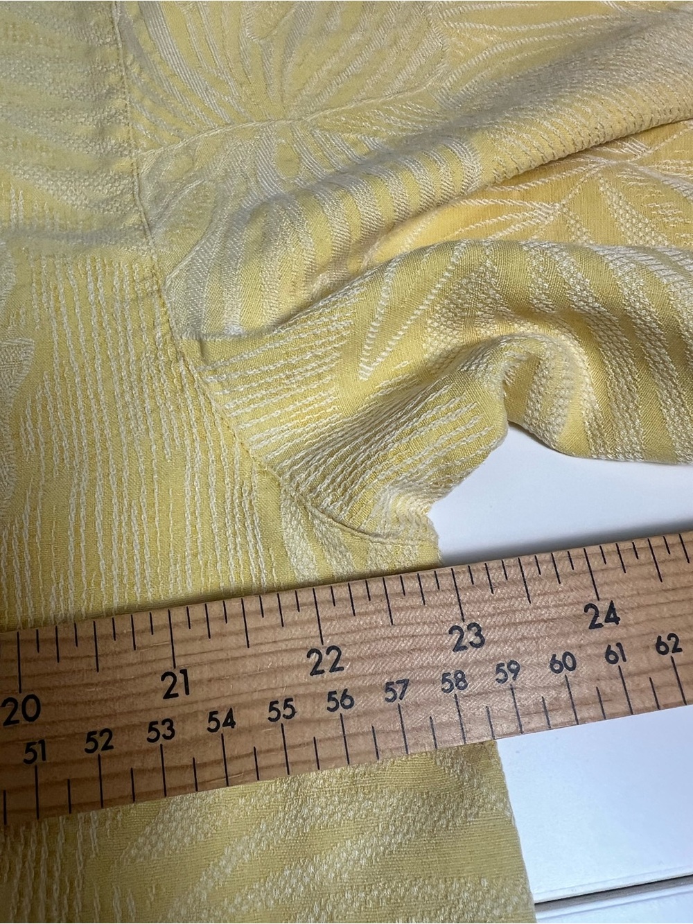 Jamaica Jaxx 100% Silk Yellow Tropical Palm Leaf Jacquard Aloha Shirt-Size-Med - Picture 7 of 8